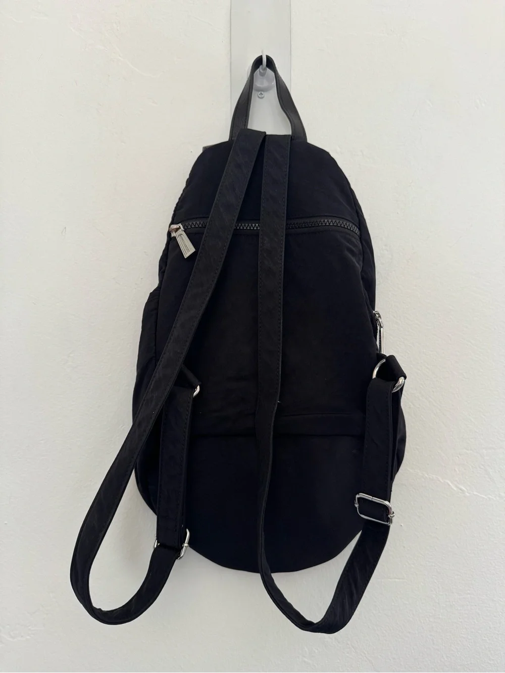 Rebecca Minkoff Black Nylon Mini Julian Convertible Backpack Minimalist